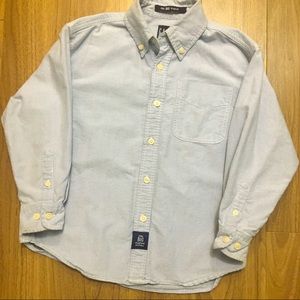 Gap Boys The Big Oxford Blue Collar shirt size S